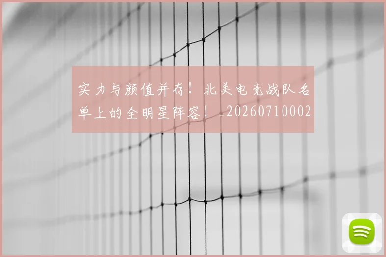 实力与颜值并存!北美电竞战队名单上的全明星阵容!_20260710002545